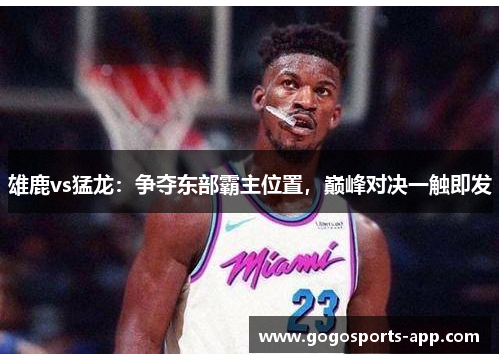 雄鹿vs猛龙：争夺东部霸主位置，巅峰对决一触即发